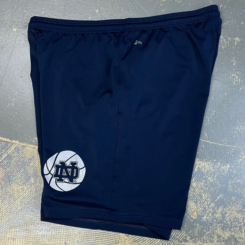 Adidas Notre Dame Fighting Irish NCAA Navy Blue Shorts XXL - Picture 3 of 12